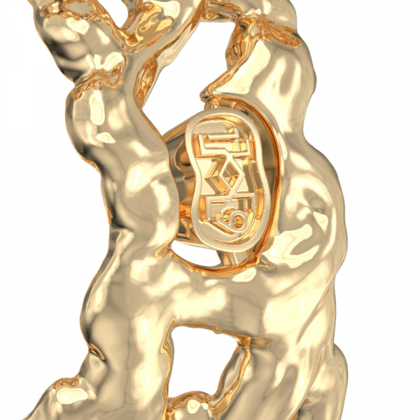  Kollasest kullast sõrmus   