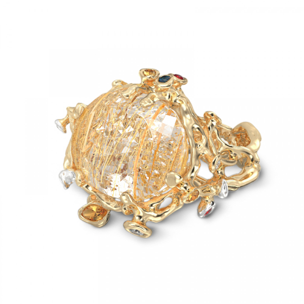 Kollasest kullast sõrmus 