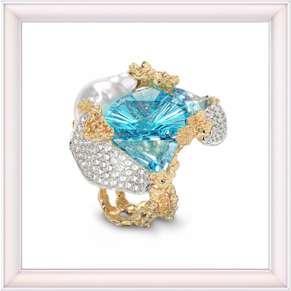 Kollasest kullast sõrmus 