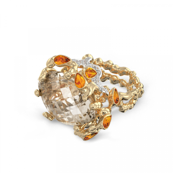 Kollasest kullast sõrmus 