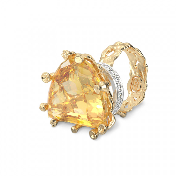  Kollasest kullast sõrmus  