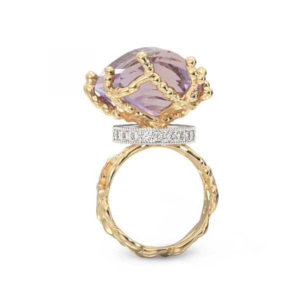  Kollasest kullast sõrmus  