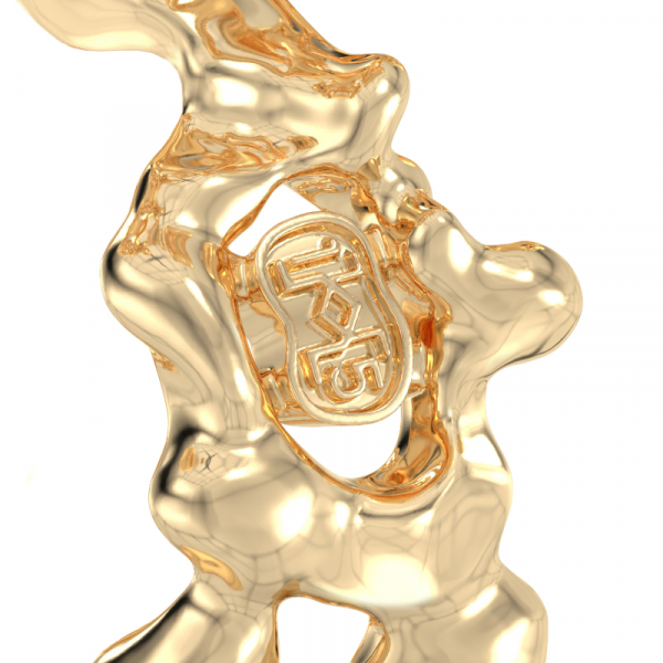 Kollasest kullast sõrmus  