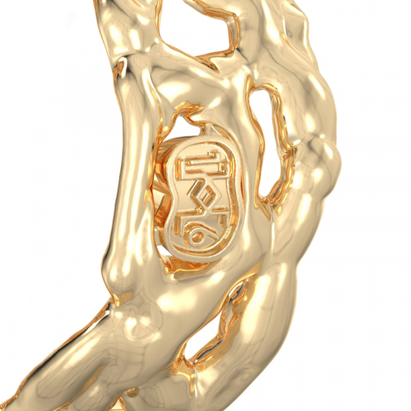 Kollasest kullast sõrmus 