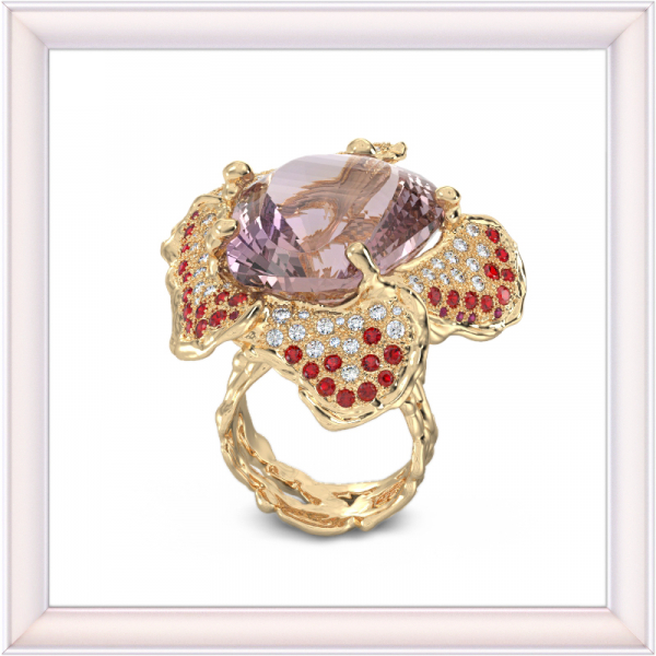 Kollasest kullast sõrmus 