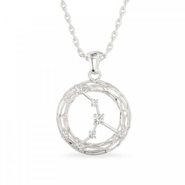 кулон из белого золота Galaxy
