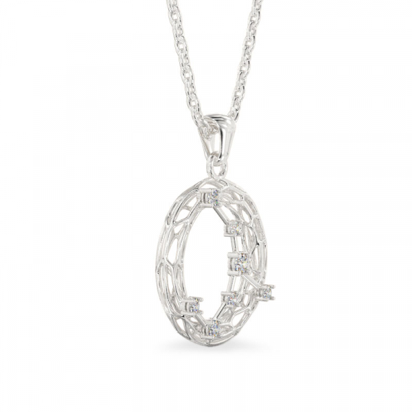 кулон из белого золота Galaxy