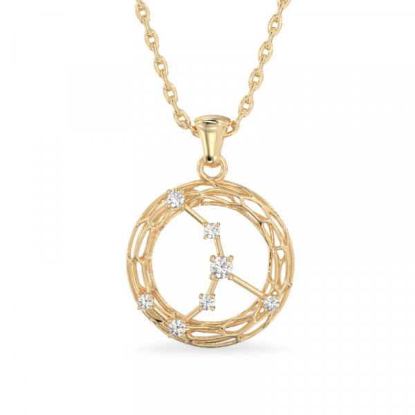 Galaxy Yellow Gold Pendant