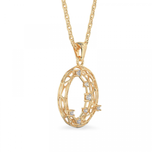 Galaxy Yellow Gold Pendant