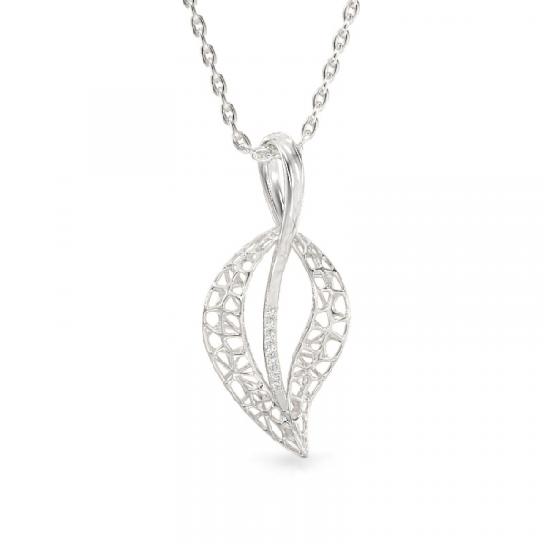 Gold Pendant Jasmine Leaf 