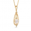 Pearl Drop Yellow Gold Pendant