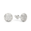 Trillion Form White Gold Earrings