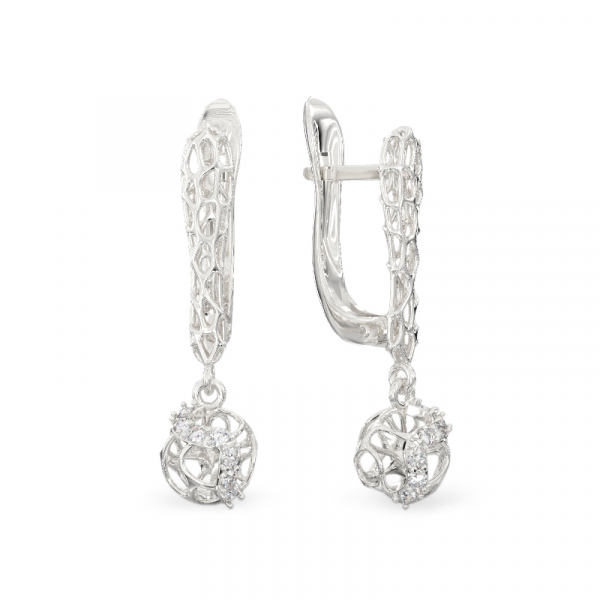 Earrings From White Gold