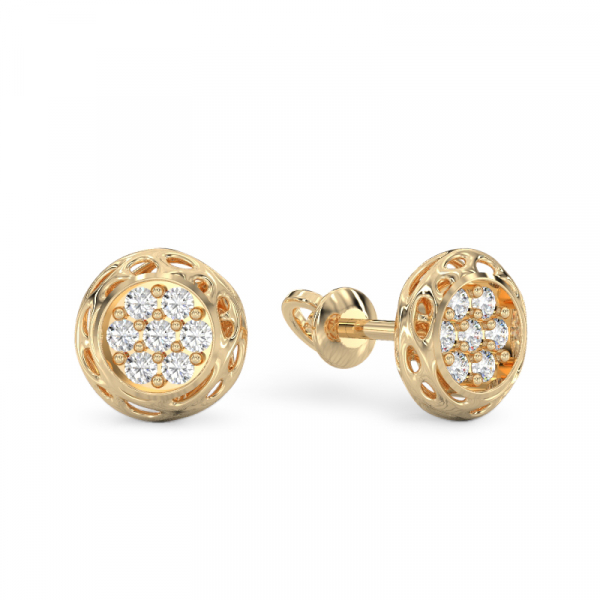 Yellow Gold Earrings 
