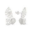 Moth White Gold Earrings