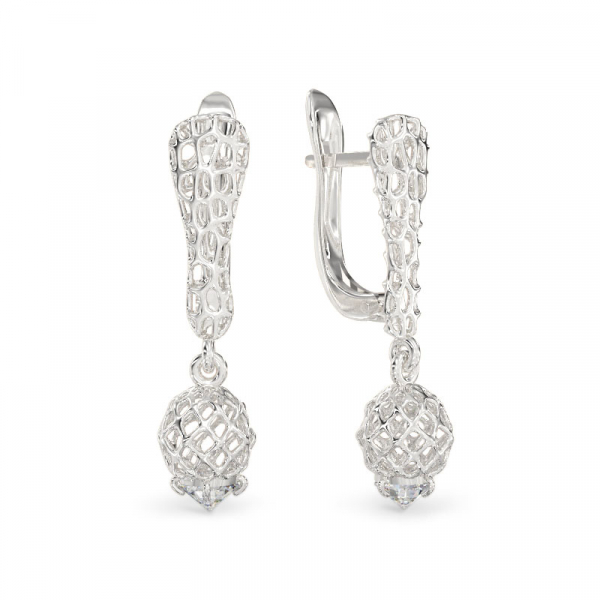 White Gold Earrings