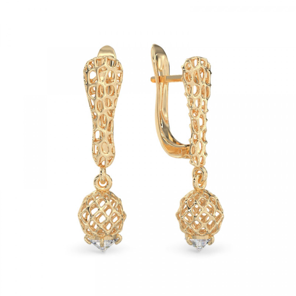 Yellow Gold Earrings 