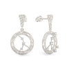 Coral Constellation Earrings From White Gold 