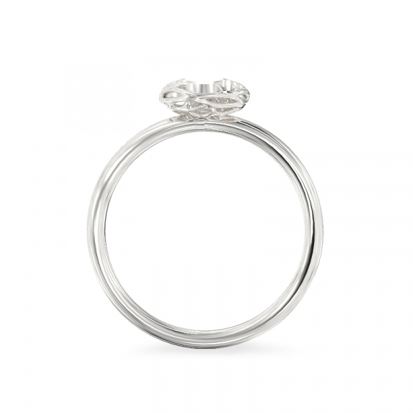  White gold ring “Four-leaf Clover”