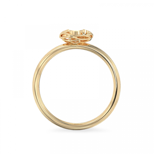 Yellow gold ring “Four-leaf Clover”