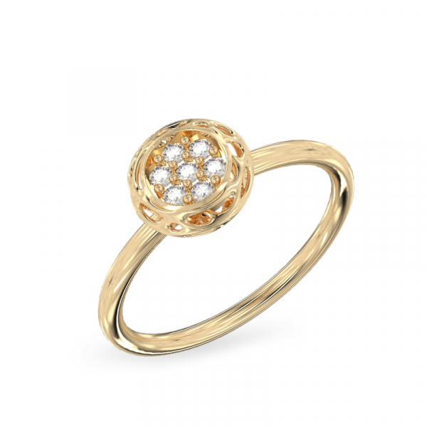 Кольцо  из желтого золота