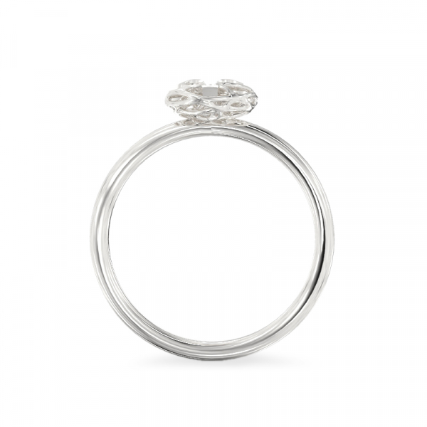 Кольцо из белого золота 