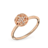 Rose gold ring “Gentle Shine”