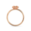 Rose gold ring “Gentle Shine”