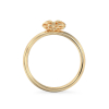 Yellow gold ring “Gentle Shine”