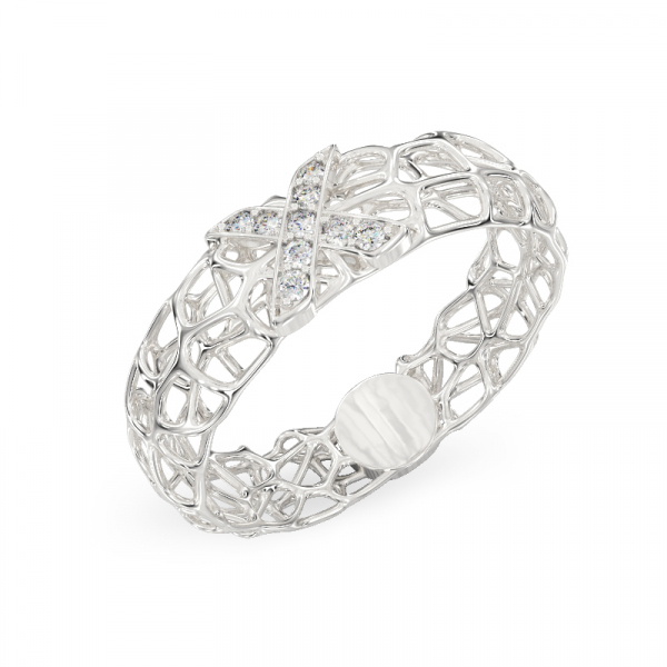 White gold ring “X-Coral”