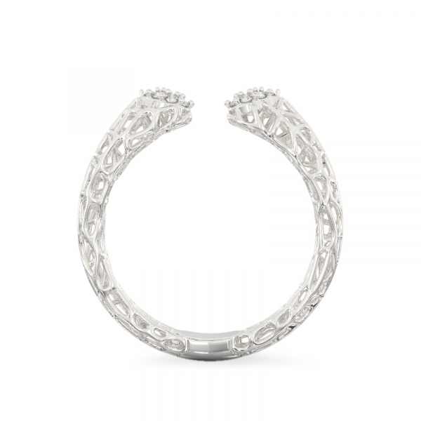 Acropora Coral Ring From White Gold