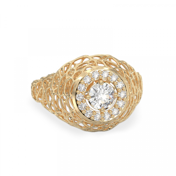 Chic Yellow Gold Ring