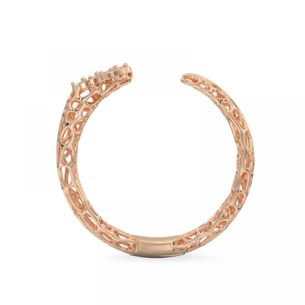 Neat Coral Ring From Rose Gold