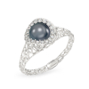 Rich Pearl White Gold Ring 
