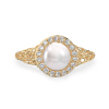 Rich Pearl Yellow Gold Ring 