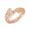 Coral Rose Gold Ring