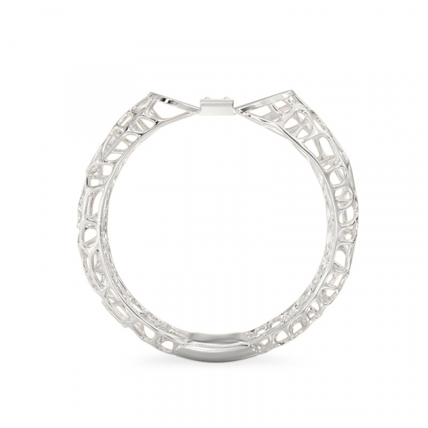 Coral White Gold Ring