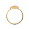 Yellow Gold Ring Ficus Leaf