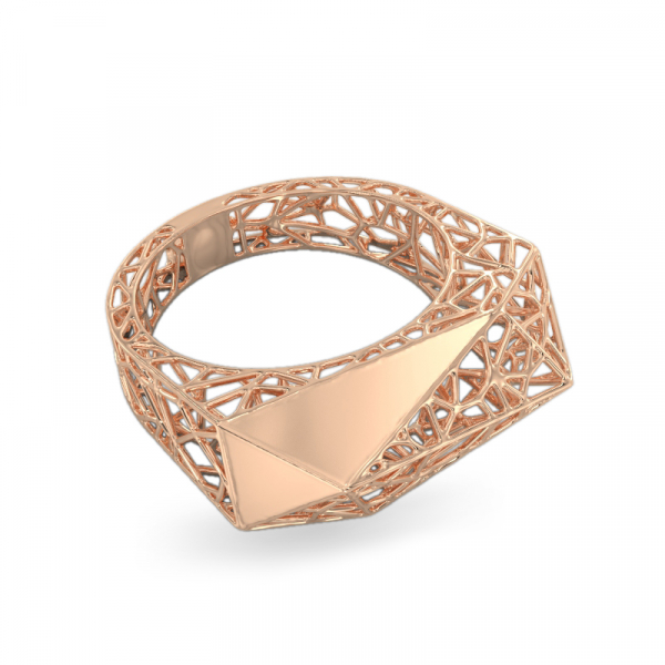 Spider Web Rose Gold Ring