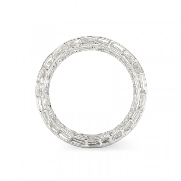 Кольцо «Коралловые пузыри» из белого золота