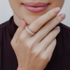 Graceful Coral Rose Gold Ring