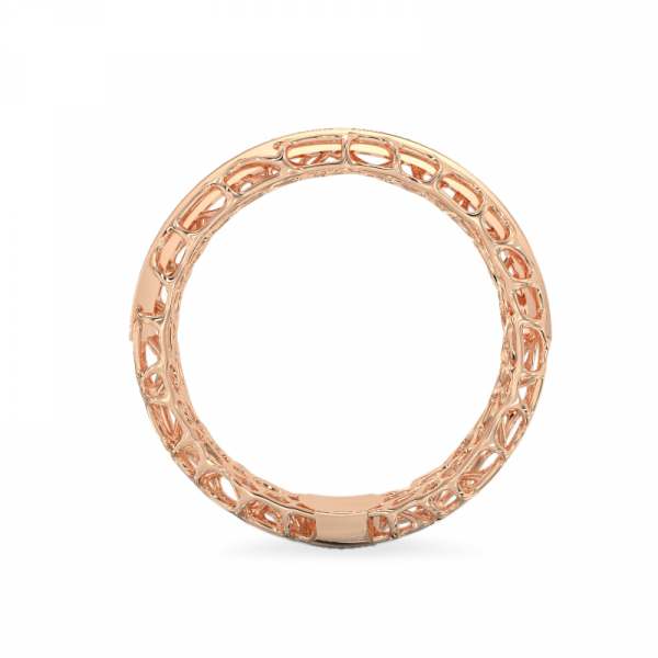 Coral Line Ring From Rose Gold