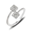 White Gold Ring With Diamonds