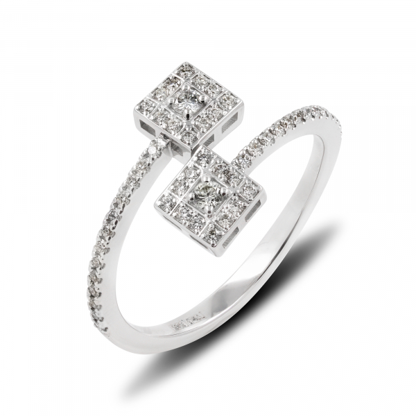 White Gold Ring With Diamonds