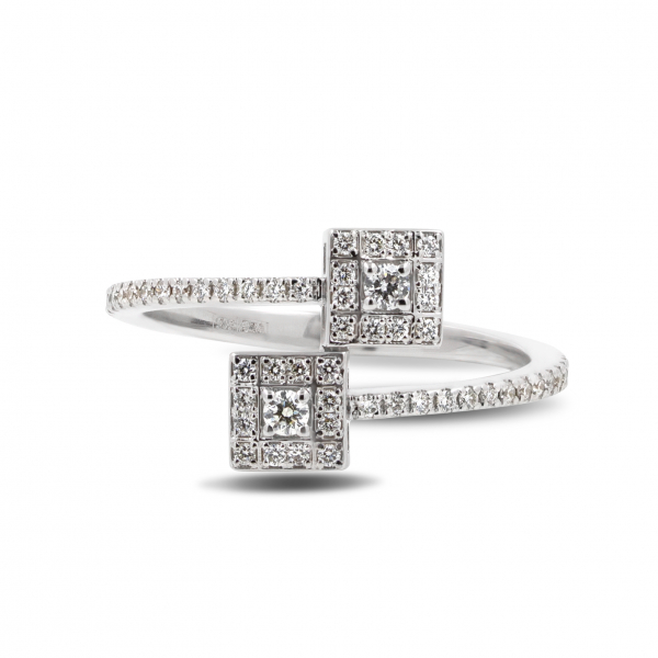 White Gold Ring With Diamonds