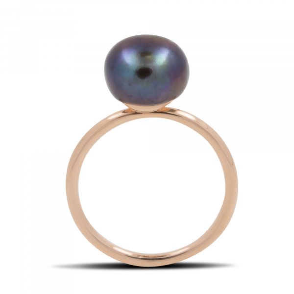 Gold Ring With Large Pearl