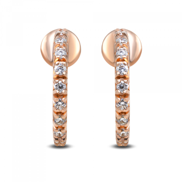 Gold Earrings With Diamonds