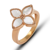Позолоченное кольцо Белый Цветок Лилии