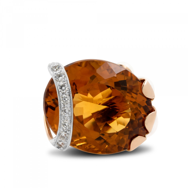 Gold Ring With Citrine