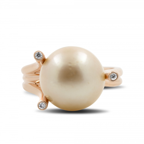 Magic Gold Ring With Yellow Pearl